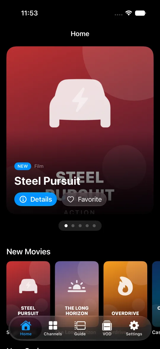 Coax cinematic home screen on iPhone